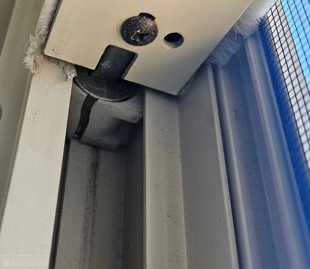 bottom of the working part on left side of window.